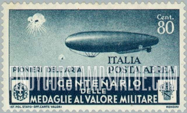 FindYourStampsValue: AIR POST - Zeppelin under Fire