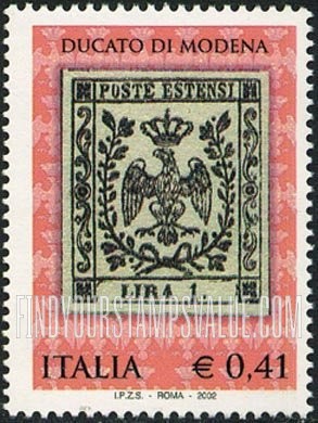 FindYourStampsValue: Modena Stamps, 150th Anniversary