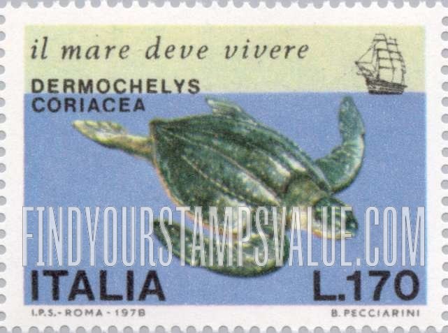 FindYourStampsValue: Leatherback turtle