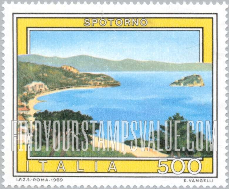 FindYourStampsValue: Landscape Type of 1974: Spotorno