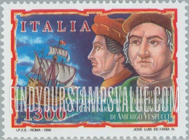 FindYourStampsValue: Columbus’ Landing in Venezuela and Exploration of Amerigo Vespucci, 500th Anniversary