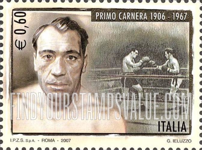 FindYourStampsValue: Primo Carnera (1906-67), Boxer