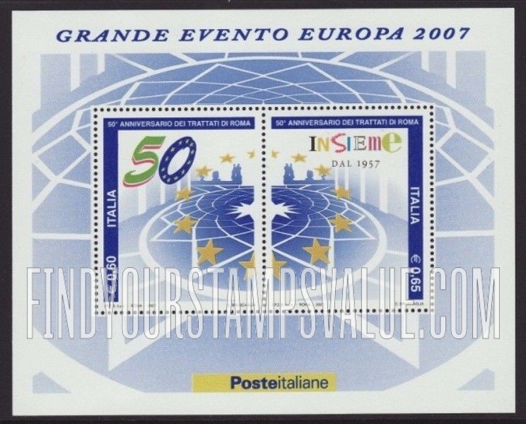 FindYourStampsValue: Treaty of Rome, 50th Anniversary