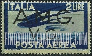 FindYourStampsValue: OCCUPATION AIR POST - Swallows in Flight