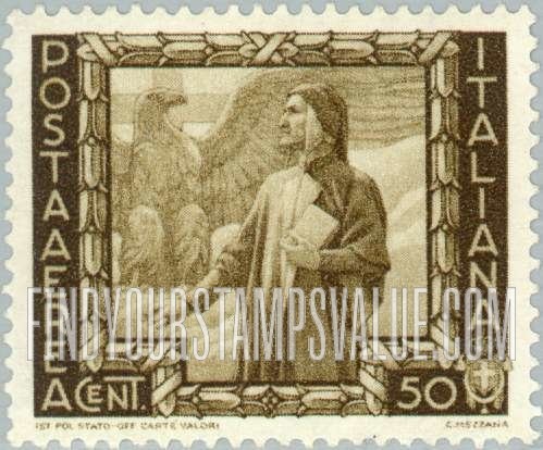 FindYourStampsValue: AIR POST - Dante Alighieri