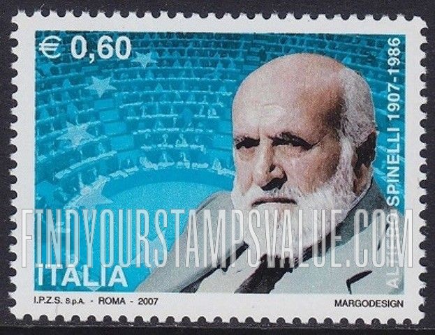 FindYourStampsValue: Altiero Spinelli (1907-86), Writer and Politician