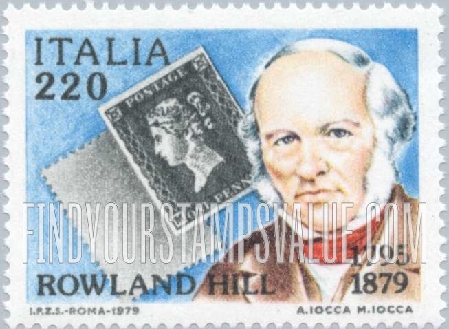 FindYourStampsValue: Penny Black, Rowland Hill