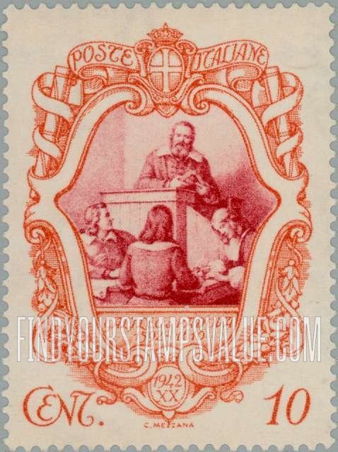 FindYourStampsValue: Galileo Teaching Mathematics at Padua