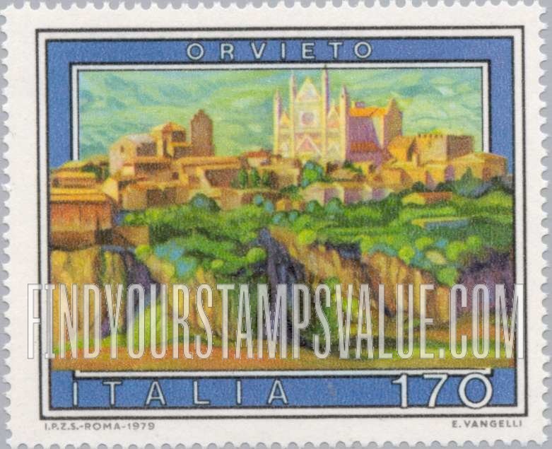 FindYourStampsValue: Tourist Type of 1974: Orvieto