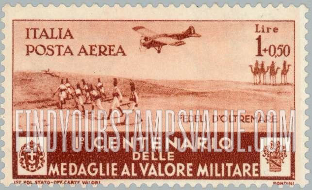 FindYourStampsValue: AIR POST - Desert infantry