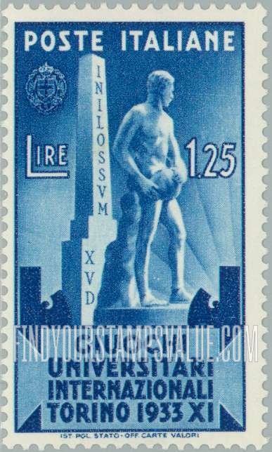 FindYourStampsValue: Statue of Athlete