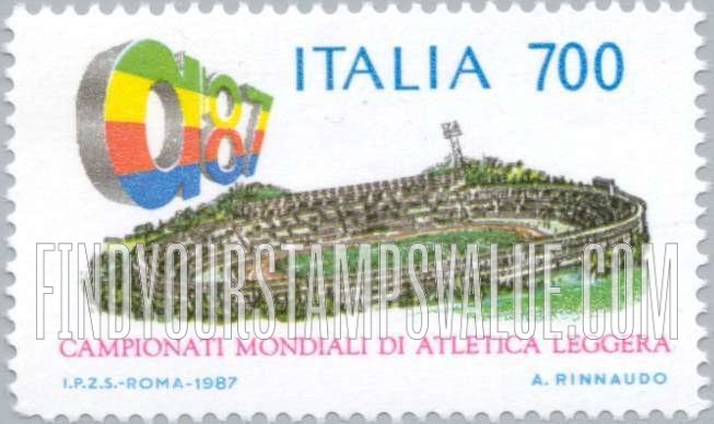 FindYourStampsValue: Events: World Athletics Championships, Olympic Stadium, Rome