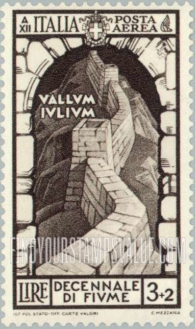 FindYourStampsValue: AIR POST - Annexation of Fiume Type of Postage: Julian wall