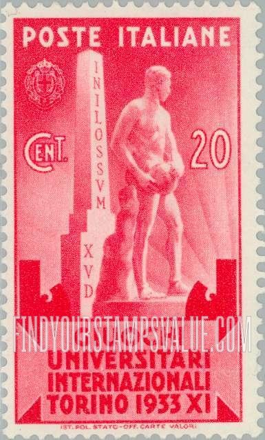 FindYourStampsValue: Statue of Athlete