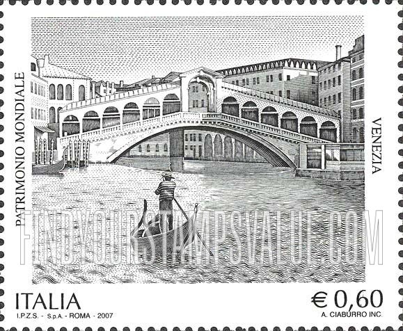 FindYourStampsValue: Venice, UNESCO World Heritage Site
