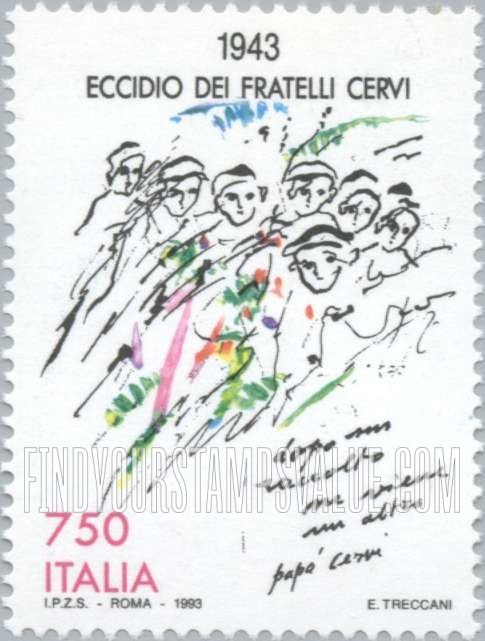 FindYourStampsValue: World War II: Execution of the Cervi Brothers