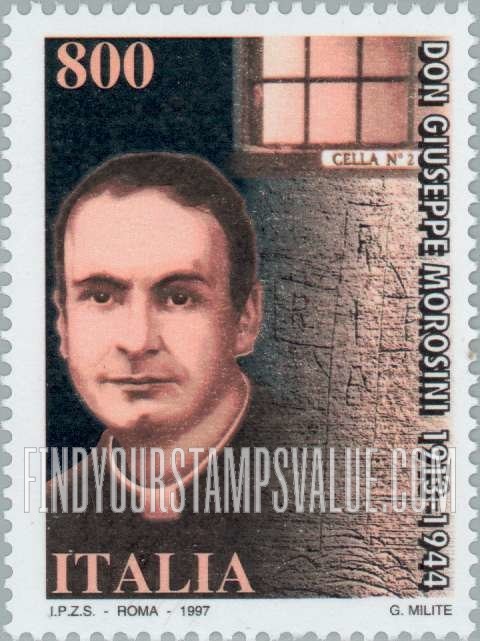 FindYourStampsValue: Fr. Giuseppe Morosini (1913-44)
