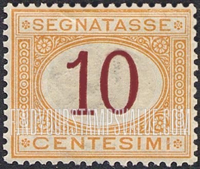 FindYourStampsValue: POSTAGE DUE - Numeral Value