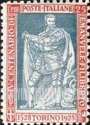 FindYourStampsValue: Emmanuel Philibert, Duke of Savoy