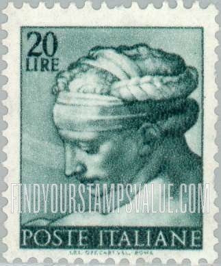 FindYourStampsValue: Designs from Sistine Chapel by Michelangelo: Libyan Sybil