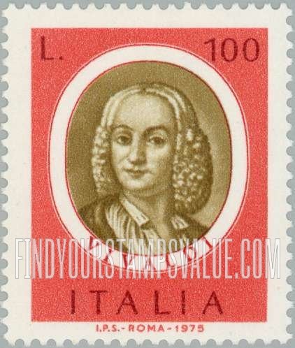 FindYourStampsValue: Botticelli Type of 1973-74: Antonio Vivaldi