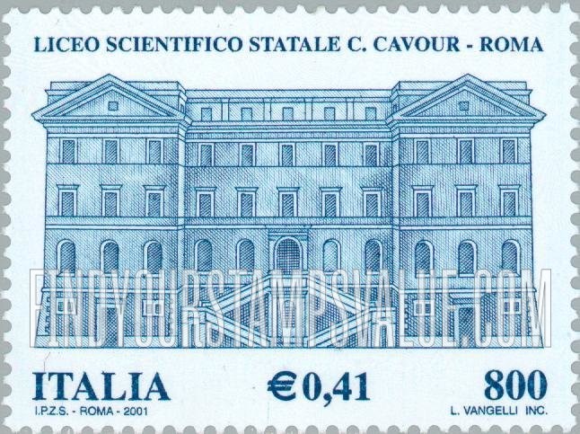 FindYourStampsValue: Schools: Camilo Cavour State Science High School, Rome