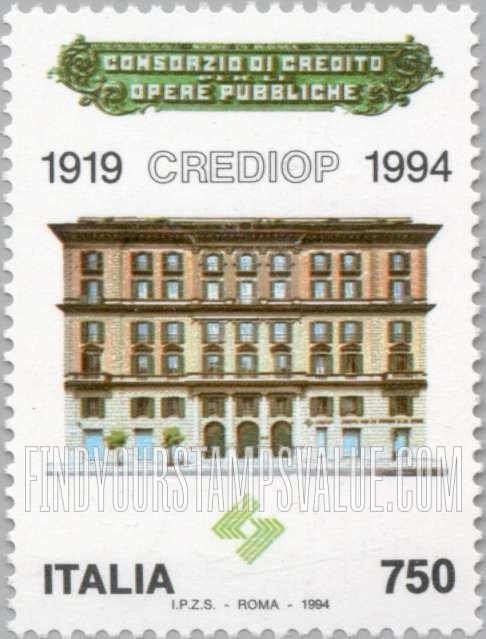 FindYourStampsValue: CREDIOP, 75th Anniversary