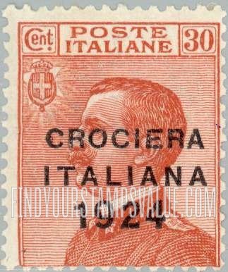 FindYourStampsValue: King Victor Emmanuel III: Overprinted in Black or Red