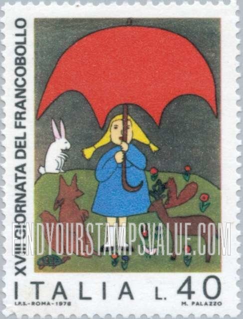 FindYourStampsValue: Girl and Animals