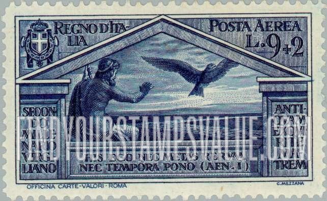 FindYourStampsValue: AIR POST - Virgil Type of Postage: Jupiter sending forth his eagle