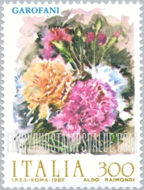 FindYourStampsValue: Flower Type of 1981: Carnations