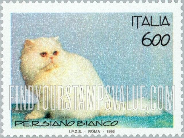 FindYourStampsValue: Cats: White Persian