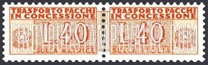 FindYourStampsValue: PARCEL POST AUTHORIZED DELIVERY - Trasporto Pacchi in Concessione
