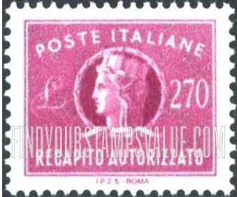FindYourStampsValue: AUTHORIZED DELIVERY - Italia Type of 1947: “Italia”