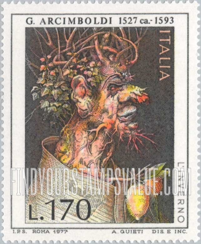 FindYourStampsValue: Winter, by Giuseppe Arcimboldi