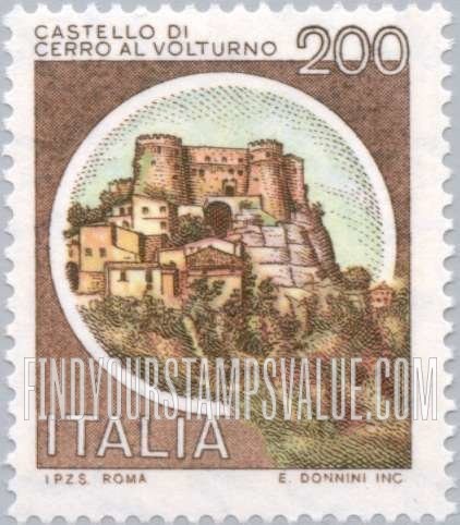 FindYourStampsValue: Castles: Cerro al Volturno, Isernia