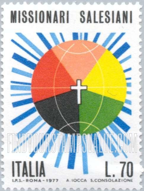 FindYourStampsValue: Globe with Cross in Center
