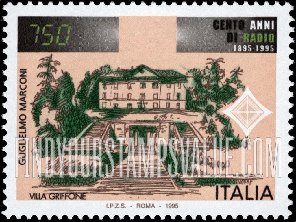 FindYourStampsValue: Radio, Centennial: Griffone House