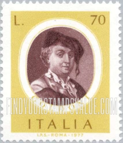FindYourStampsValue: Botticelli Type of 1973-74: Carlo Goldoni