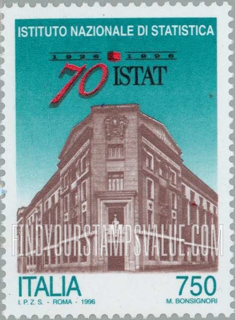 FindYourStampsValue: National Institute of Statistics, 70th Anniversary
