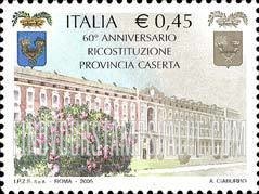 FindYourStampsValue: Reconstitution of Caserta Province, 60th Anniversary