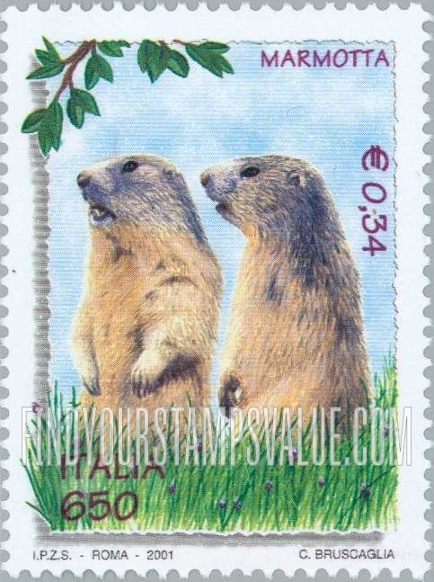 FindYourStampsValue: Nature and the Environment: Marmots