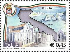 FindYourStampsValue: Italian Regions Type of 2004: Puglia