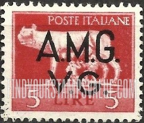 FindYourStampsValue: VENEZIA GIULIA - She-wolf Suckling Romulus and Remus: On Stamps of 1945