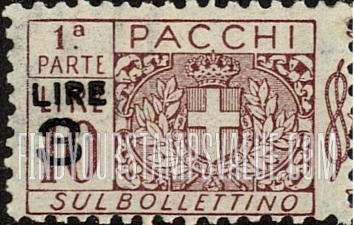 FindYourStampsValue: PARCEL POST - Pacchi Postali: Surcharged