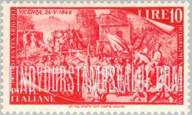 FindYourStampsValue: Uprising at Palermo, Jan. 12, 1948