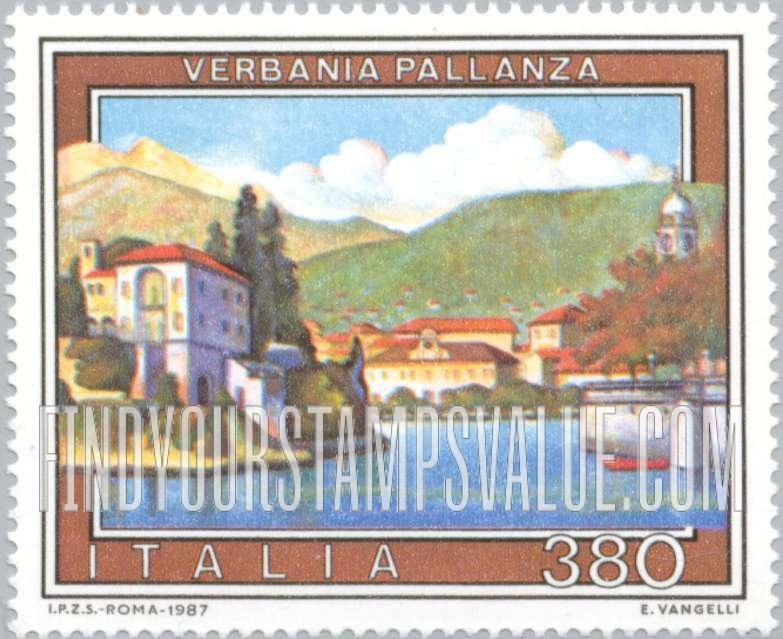 FindYourStampsValue: Tourist Type of 1974: Verbania Pallanza
