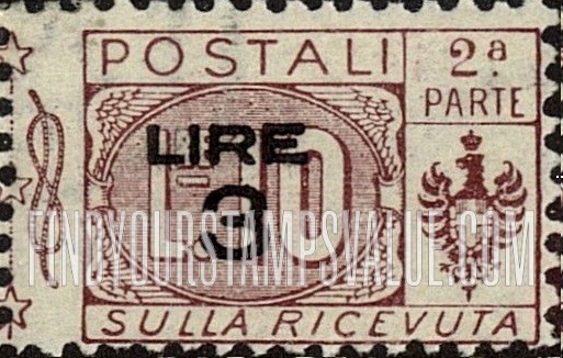 FindYourStampsValue: PARCEL POST - Pacchi Postali: Surcharged