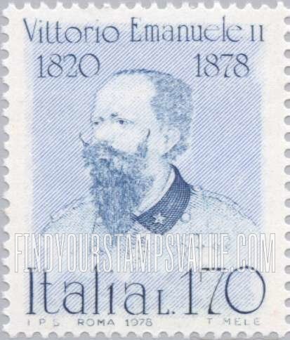 FindYourStampsValue: Portraits of famous Italians: Victor Emmanuel II