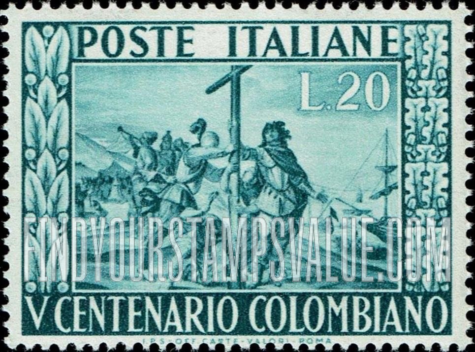FindYourStampsValue: Landing of Columbus